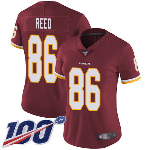 Washington Redskins Limited Burgundy Red Women Jordan Reed Home Jersey NFL Football 86 100th